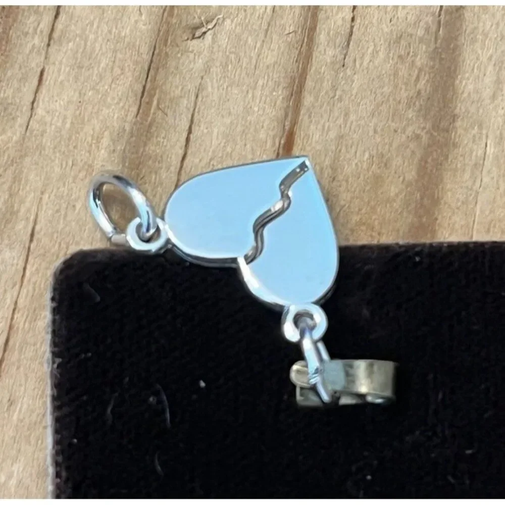 Sterling Silver Broken Heart Charm by Rembrandt
